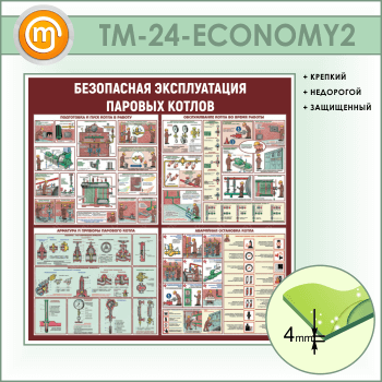 Стенд «Безопасная эксплуатация паровых котлов» (TM-24-ECONOMY2)